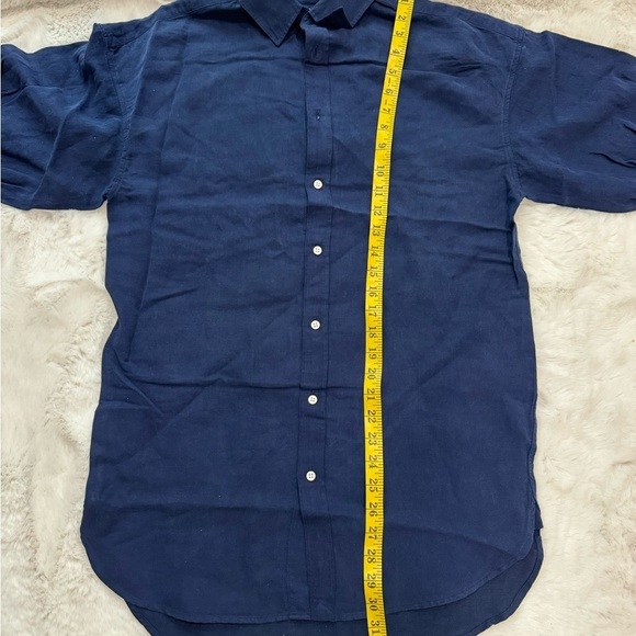 POLO RALPH LAUREN Relaxed Fit Linen-Silk Twill Shirt . - Picture 8 of 13